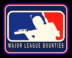 4.25" BOBA FETT Major League Bounties vinyl sticker. Star Wars decal for laptop. - Picture 1 of 2
