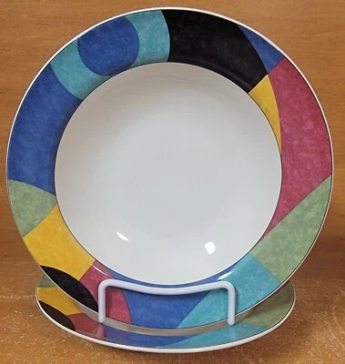 Mikasa Casual Classics EXHIBIT Rim Soup Bowl Set de 2, 8 1/4" HG296, Muy Bueno Foto 1 de 4