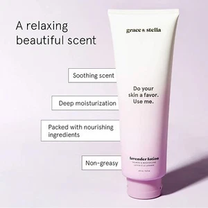 GRACE & STELLA - Lavender Body Lotion 30 ml / 1 fl 0z - 100% vegan - Picture 1 of 2