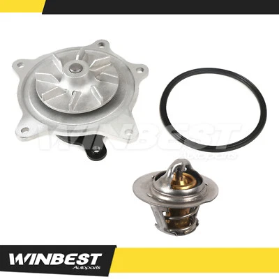 Water Pump w/ Thermostat for Dodge Caravan Grand Caravan Chrysler Voyager 3.3L  - Image 1 of 4