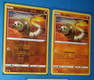 4x Silicobra 107/202 (1 reverse holo) Pokemon card Sword & Shield common NM - Picture 1 of 2
