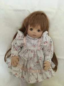 Vintage 1930’s Cloth Doll - Floral Dress - 15” - Picture 1 of 2