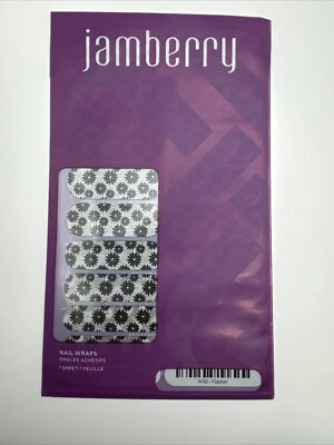 Hoja completa para envolturas de uñas Jamberry (floral/flores/brillo/brillo) Foto 1 de 2