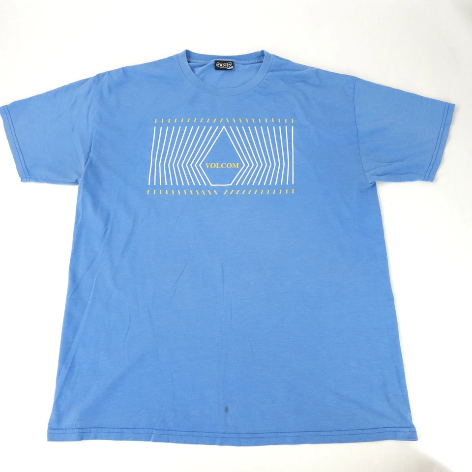 Vintage Volcom T Shirt Mens XL Extra Large Blue Logo Graphic Tee Y2K Skater 90s - Image 1 of 4