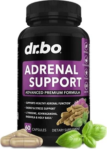 Adrenal Support Cortisol Manager Supplement-Adrenal Fatigue Supplements 60 Pills - Picture 1 of 8