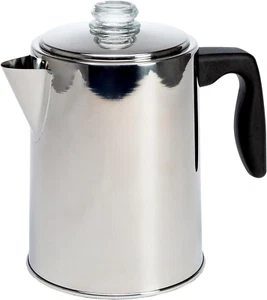 Stovetop Coffee Percolator, Stainless Steel, 8 Cup, Dishwasher Safe - Picture 1 of 12