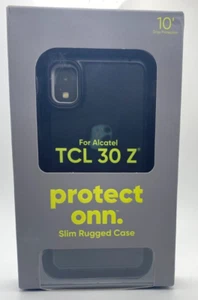 NEW - ONN Slim Rugged Case for ALCATEL TCL 30 Z - 10' Drop Protect Antimicrobial - Picture 1 of 2