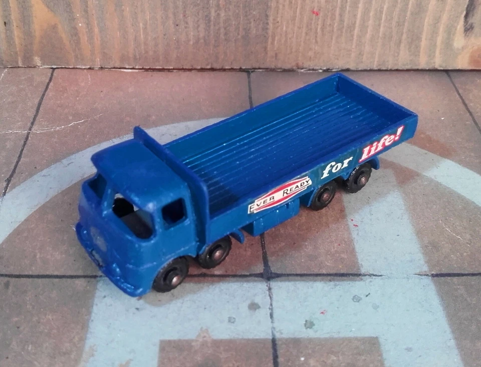 MATCHBOX LESNEY N° 20b ERF 68G TRUCK 1959 Black Wheels Scala 1:125 Ever Ready - Immagine 1 di 4