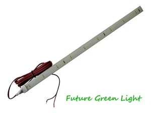 ARMADIO BIANCO CALDO 9 LED AUTOADESIVO STRISCIA FLESSIBILE LUCE 25CM 12V DC - Foto 1 di 2