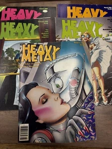 HEAVY METAL magazines 1980, Jan, Feb, March, May, Aug, Good Condition - Picture 1 of 16