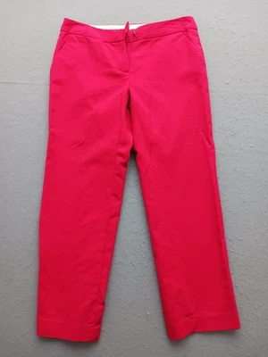 Pantalones Sandro Mujer Pierna Recta Talla 4 Rosa Algodón Elástico Trabajo Informal Foto 1 de 4