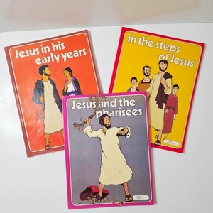 Collection of 3 Vintage Hodder & Stoughton Bible Albums # 1 3 4 Jesus Pharisees - Picture 1 of 24