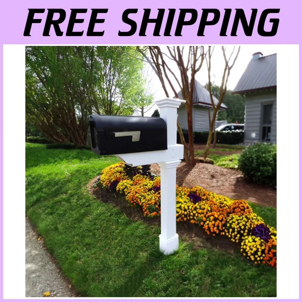 Zippity Outdoor Products ZP19013 Classica Mailbox Post White