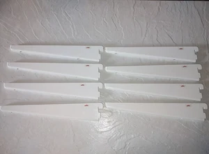 Lote de 8 soportes de estante Elfa 11" blanco - Imagen 1 de 7