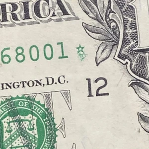 💎 2- 1999 STAR NOTES $1 Bill Consecutive INK  SMEAR ERROR SEE PICS - Picture 1 of 10