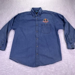 Tri-Mountain Herren Large Denim Button-Up Hemd NRA Phoenix 2009 Langarm - Bild 1 von 8
