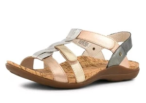 KUMFS monte-km Champagne multi Size 10 Brand New Womans Sandals - Picture 1 of 5