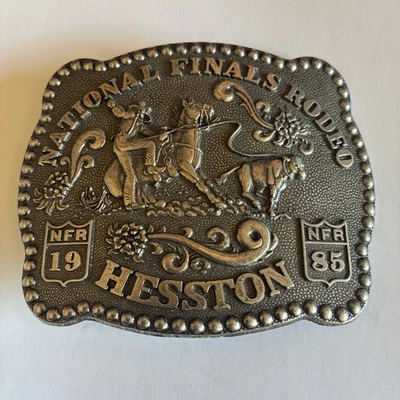 Finales Nacionales 1985 Rodeo Hesston hebilla de cinturón - adulto Foto 1 de 4