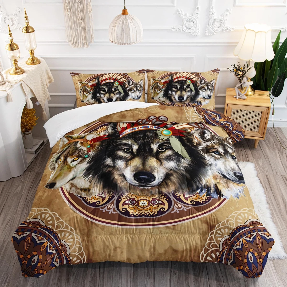 Colcha De Cama Matrimonio Kids Zone - 3 Piezas, Microfibra, Diseño De Flores Turquesa, Fácil Cuidado