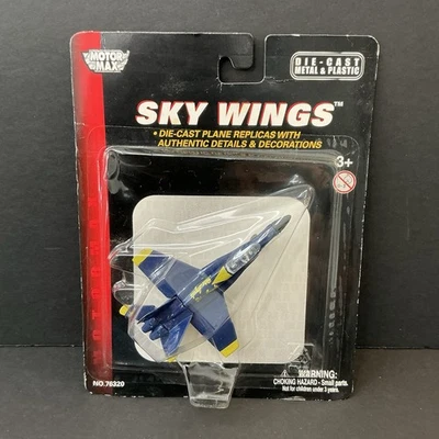 MOTOR MAX 2007 SKY WINGS BLUE ANGELS AVIÓN DE METAL FUNDIDO A PRESIÓN Y PLÁSTICO Foto 1 de 4