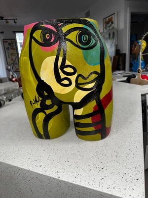 PETER R. KEIL - ESTILO PICASSO - MANIQUÍ DE TELA PINTADO CALIDAD MUSEO TORSO. Foto 1 de 4