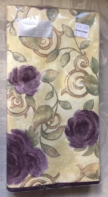 Croscill Chambord 3 Ply Paper Buffet-Guest Towels 16 Count/13x16/Brand New/HTF - Image 1 of 4