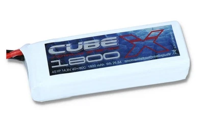 SLS X-CUBE 4S Lipo 1800mAh 14,8V 40C/80C XT60 XH Balancer 108x35x25mm 194g - Bild 1 von 3