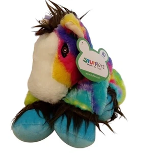 Stufflers Unstuffed Rainbow Coloured Horse Build a Bear - Picture 1 of 7