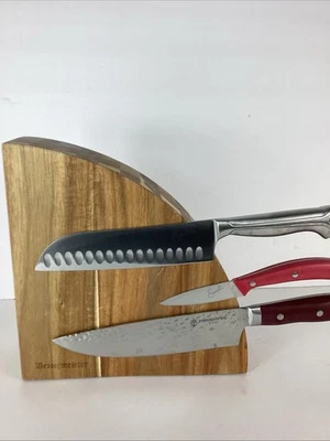 Messermeister Bloque Magnético Solo Madera Cuarto Ciclo Cuchillos Almacenamiento SIN Cuchillos Foto 1 de 4