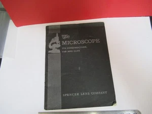 ANTIKES SPENCER AO BOOKLET ANLEITUNG 1935 MIKROSKOP TEIL WIE ABGEBILDET V7-A-18 - Bild 1 von 12