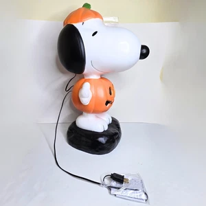 2 FT Peanuts Snoopy Lighted Pumpkin Blow Mold Halloween Yard Decor - NEW - Picture 1 of 7
