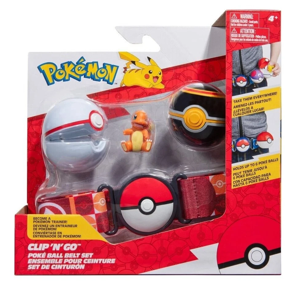 Pokémon PKW3163 Set-2-Inch Charmander Battle Figure with Clip ‘N’