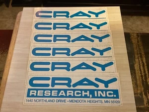 CRAY Research Inc. Supercomputer , Vintage Six Bumper Stickers, New old stock. - Picture 1 of 2