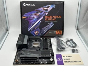 GIGABYTE B650 AORUS ELITE AX AM5 ATX AMD Motherboard READ - Picture 1 of 11