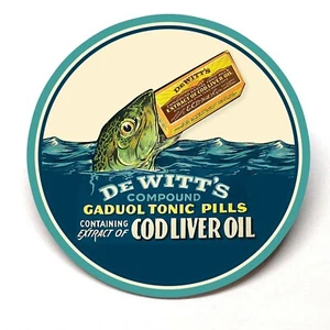 De Witt's Cod Liver Oil Tonic Pills Fridge Magnet BUY 3, GET 4 FREE MIX & MATCH - Picture 1 of 2