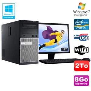 Pack PC tour DELL 7010 Core I5-3470 3.2Ghz 8Go 2To DVD Wifi Win 7 + Bildschirm - Bild 1 von 1