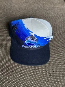 RARE Vintage Sea World Snapback by Logo Athletic Cap 90s, Color Splash - Bild 1 von 11