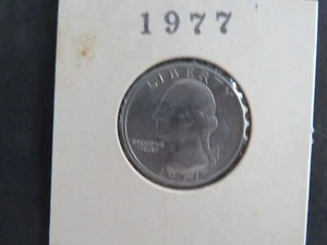 1977 Washington Quarter Dollar - 25 c US Circulated Coin Collectible - Picture 1 of 2