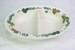 Metlox Poppytrail VINEYARD Divided 11 " Oval Vegetable Serving Bowl - Picture 1 of 4