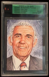 2006-07 IN THE GAME ULTIMATE MEMORABILIA - TARJETA BASE CLARENCE CAMPBELL #68/90!! - Imagen 1 de 3