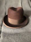 Special 20s/30s Vintage Lock & Co homburg hat trilby hunting riding beaver brown