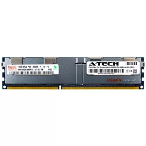 16GB DDR3 PC3-8500R Supermicro MEM-DR316L-HL02-ER10 Equivalent Server Memory RAM - Picture 1 of 2