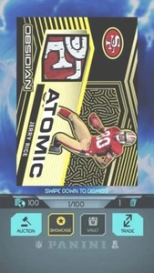 Jerry Rice Panini Blitz Digitale Karte 1 von 100 Obsidian Atomic BESCHREIBUNG LESEN - Bild 1 von 2