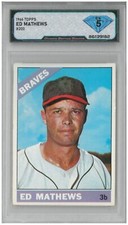 1966 Topps ED EDDIE MATHEWS #200  💎 DSG 5 EX