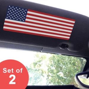 Visor Stickers Set for MINI Cooper - Large - United States Flag - Bild 1 von 1