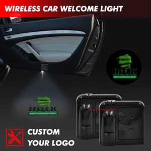 Car Door Hulk Greenhulk Symbol Projector Ghost Shadow Light Wireless Infrared - Picture 1 of 6