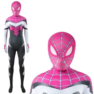 Gwen Stacy Spider-Women Jumpsuit Cosplay Girl Stage Suit Costume Halloween Party - Picture 1 of 18
