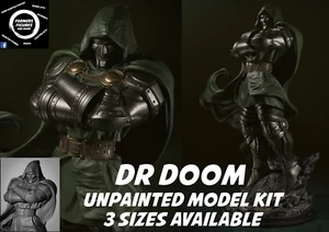 Dr. Doom Unpainted Model Kit – Highly Detailed Resin Print (1:6, 1:9, 1:12) - Picture 1 of 8
