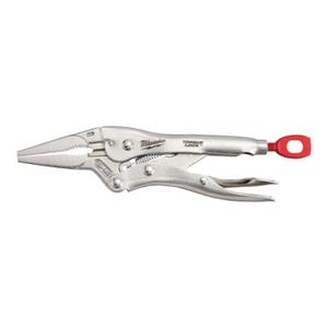 Milwaukee Torque Lock Flat Jaw Long Nose Locking Pliers | 9in/230mm, 4932471733 - Picture 1 of 2