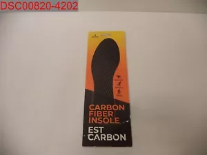 ESTCARBON Adult Black Carbon Fiber Insole Foot Arthritis W 9.5 M 8.5 X002BSSNAT - Picture 1 of 8